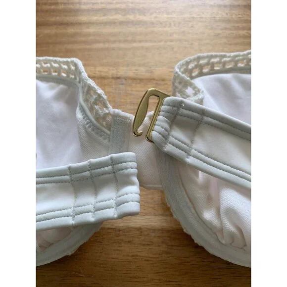 Shade & Shore Womens Crochet Lace Underwire Bra Adjustable Straps Size 36B - Picture 16 of 16